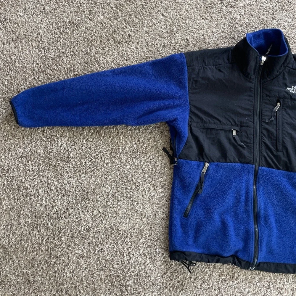 Vintage The North Face Denali Polartec Fleece Jacket‎ Blue Mens Medium Zip Up